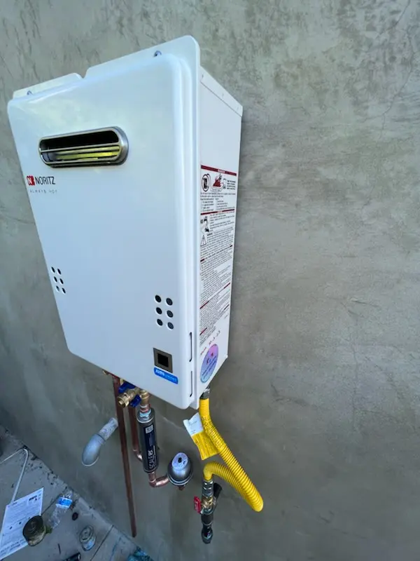 Tankless water heater installation for Cobalt homes